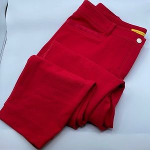 Louis Castel Red straight legged pants.